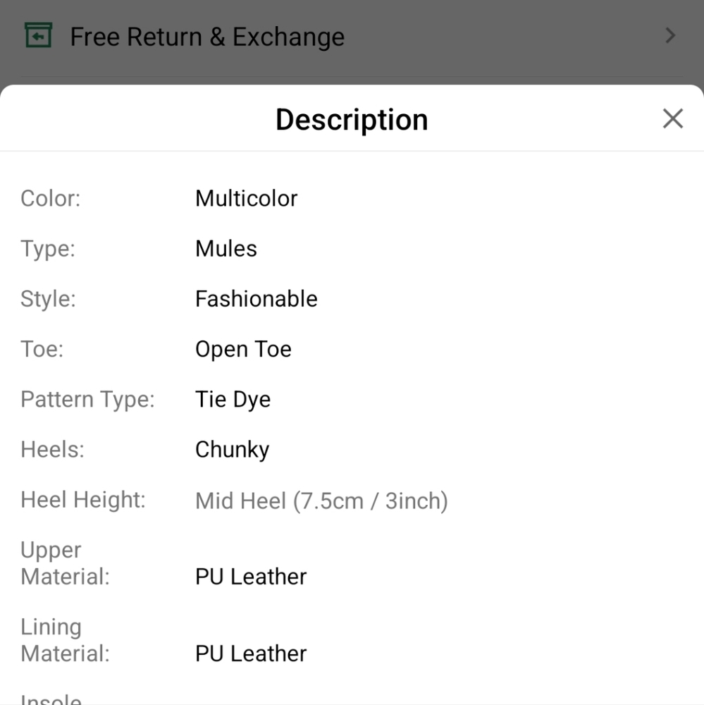 Graphic Weave Detail Clear Chunky Heels - Picture 8 of 8